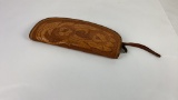 HAND TOOLED LEATHER PURSE/CLUTCH