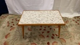 MID CENTURY TILE TOPPED COFFEE TABLE