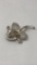 STERLING SILVER FLOWER LAPEL PIN 13G