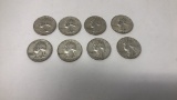 8- 1963 SILVER QUARTERS