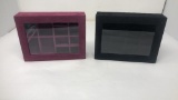 2 PRESTIGE VELVET JEWELRY BOXES