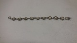 SILVER ROSE & JESUS BRACELET 14G