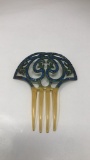 2 BLUE STONED SPANISH HAIR COMBS