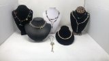LOT OF COSTUME JEWELRY NECKLACES