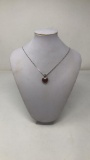 STERLING SILVER NECKLACE & PENDANT 10G