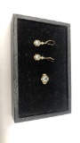 STERLING SILVER & GOLD TONE RING & EARRINGS