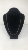 GOLDTONE SILVER CABLE CHAIN 8G