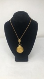 GOLDTONE NECKLACE W/ WAX PERFUME