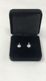 STERLING SILVER CUBIC ZIRCONIA EARRINGS