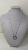 STERLING SILVER NECKLACE W/ PENDANT