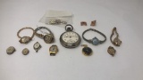 LOT OF WATCHES & PARTS