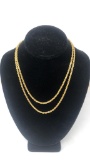 STERLING SILVER GOLD TONED ROPE CHAIN 31G