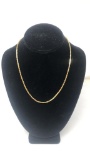 14K YELLOW GOLD BYZANTINE CHAIN 12G