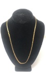 STERLING SILVER GOLD TONE NECKLACE 13G