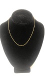STERLING SILVER GOLDTONE ROPE STYLE CHAIN 2G