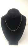 10K YELLOW GOLD BOX CHAIN 1G