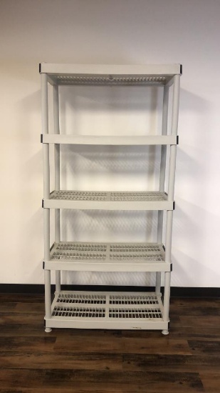 5 SHELF PLASTIC UNIT