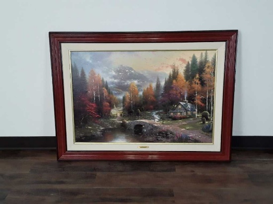 LIMITED EDITION THOMAS KINKADE "THE VALLEY OF PEACE"