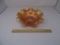 LG RUFFLED & SCALLOPED EDGE CARNIVAL GLASS BOWL