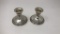 TWO PREISMER WEIGHTED STERLING CANDLE HOLDERS