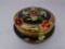 HAND PAINTED ASAIN THEMED DISH W/ LID