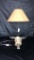 STEER SKULL TABLE LAMP W/ SHADE