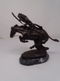 REMINGTON BRONZE NATIVE STYLED STATUE