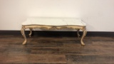 MARBLE TOPPED SHORT ENTRY WAY TABLE