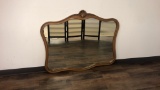 WALL HANGING WOODEN MIRROR
