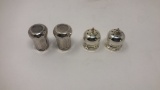 STERLING SILVER SALT AND PEPPER SHAKERS
