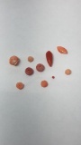 10 PIECES OF CORAL BEADS. 15.16CTW