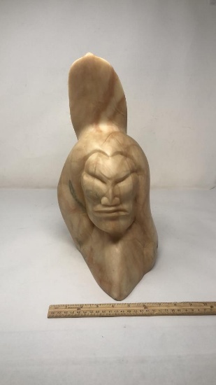 ALABASTER "CHIPPEWA BRAVE" BY PRESLEY LA FOUNTAINE