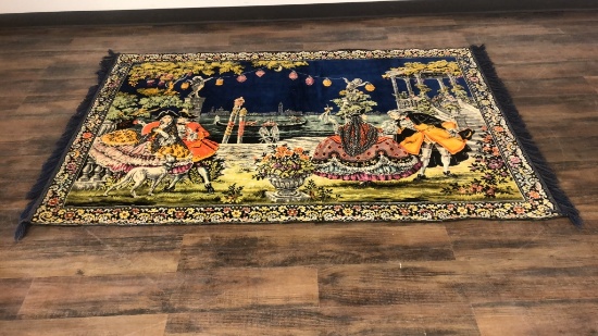 VINTAGE VENETIAN SILK TAPESTRY