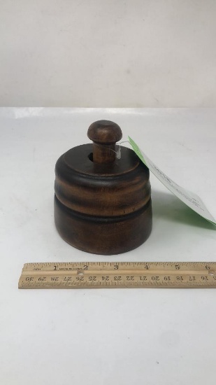 PRIMITIVE PLUNGER WOODEN BUTTER MOLD