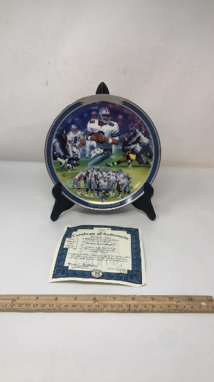 TROY AIKMAN GAMES GREATEST COLLECTORS PLATE