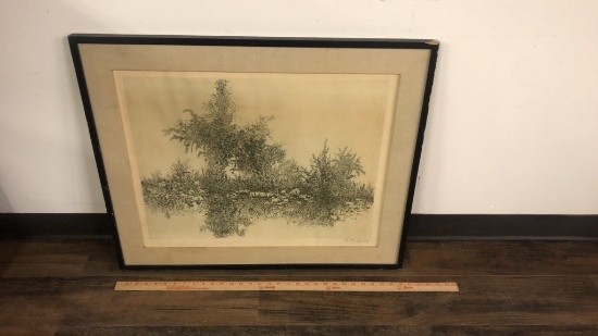 PRINT OF FOREST DRAWING