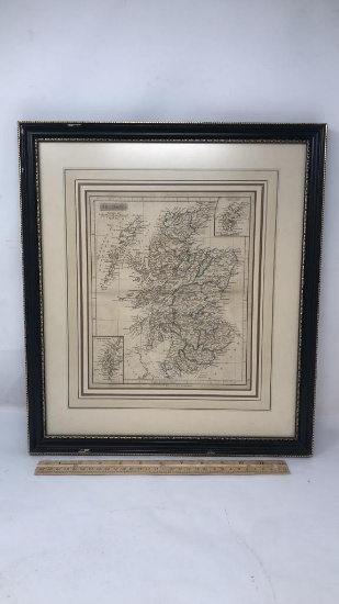 FRAMED SCOTLAND MAP