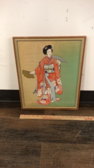 ASIAN PAINTING ON CANVAS