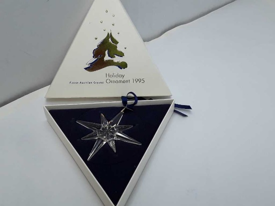 1995 SWAROVSKI CRYSTAL HOLIDAY ORNAMENT