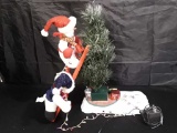 CHRISTMAS DECORATION SNOWMAN DECORATING TREE