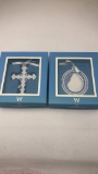 2 WEDGWOOD RELIGIOUS ORNAMENTS