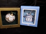 2 WEDWOOD ORNAMENTS