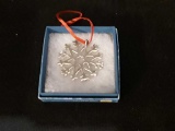 HAND & HAMMER STERLING STAR SNOWFLAKE ORNAMENT 16G