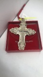 2002 WALLACE GRANDE BAROQUE STERLING CROSS.