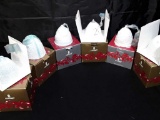 6 LLADRO ANNUAL CHRISTMAS BELL ORNAMENTS.