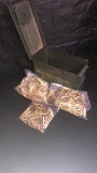 MILITARY AMMO CAN FULL OF .223 BRASS CASINGS