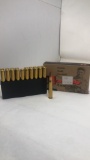 1 BOX OF 6.5MM RELOADED AMMO.