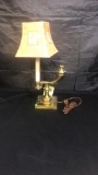 VINTAGE HORNED LAMP WITH SHADE
