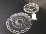 MATCHING GLASS SERVING AND DIVIDED DISH