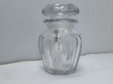 HEISEY GLASS JAR WITH STOPPER